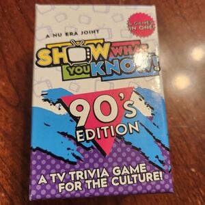 Show What You Know 90's Edition Trivia Game